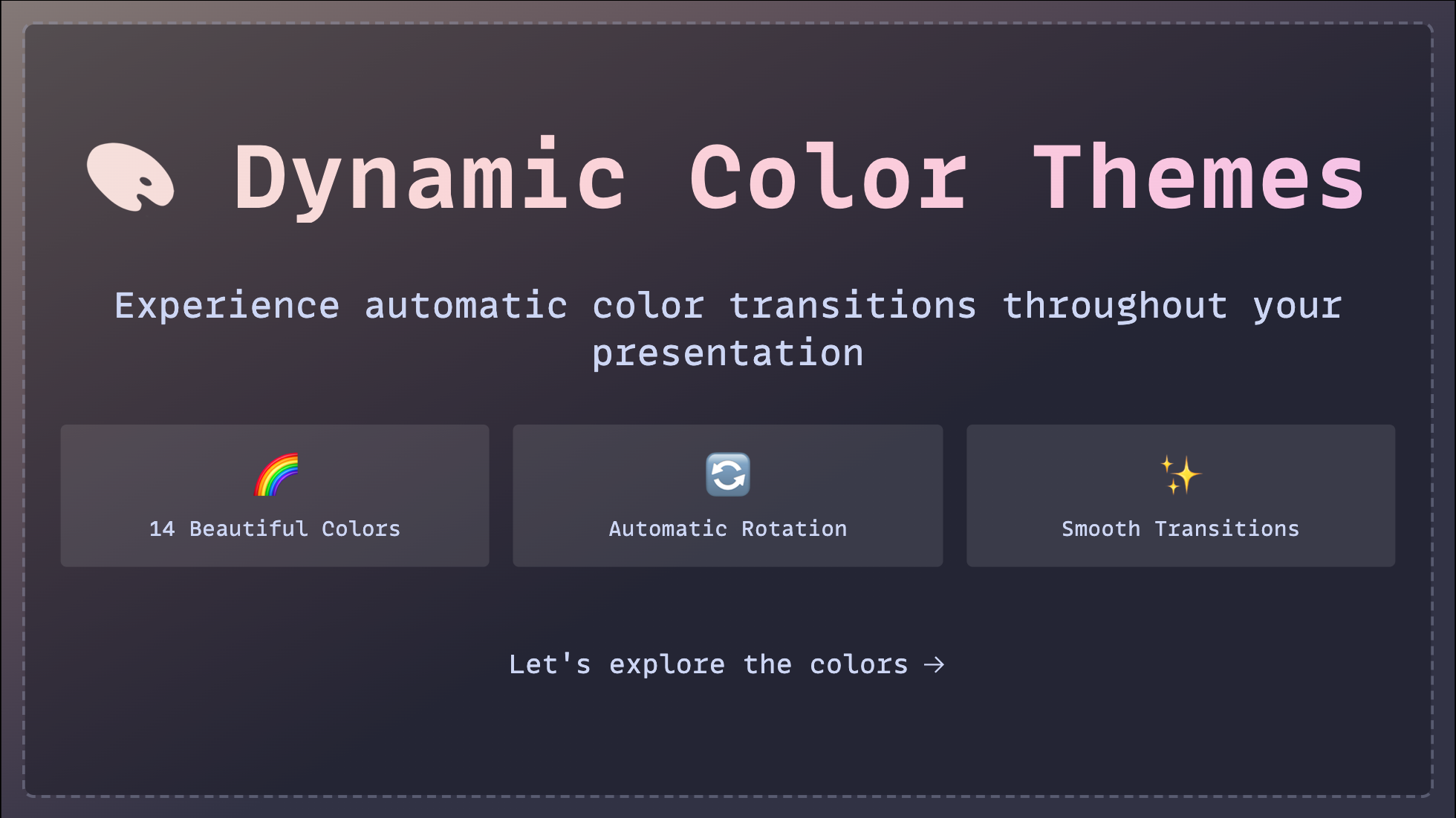 🎨 Dynamic Color Themes - ktym4a